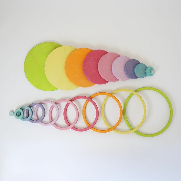 Cercles et anneaux concentriques Pastel GRIMM's