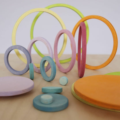 Cercles et anneaux concentriques Pastel GRIMM's