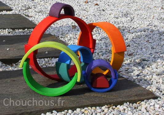 Grand Arc-en-ciel GRIMMS 12 pièces