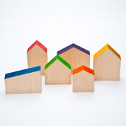 6 Maisons de différentes tailles en bois Grapat