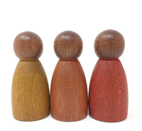 3 Nins bois clair couleurs chaudes - Grapat
