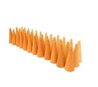 Mandala Mini cônes en bois orange - Lot de 36 Grapat