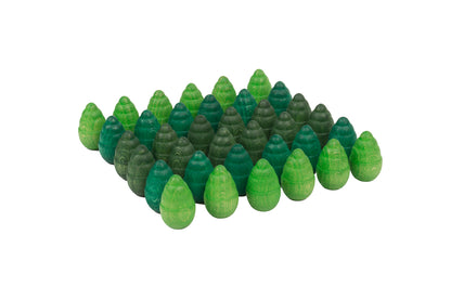 Mandala arbres vert - Lot de 36 - GRAPAT
