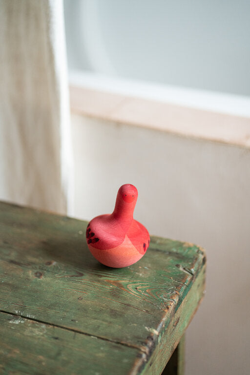 Chill pink bird Culbutos en bois Grapat