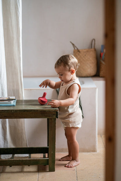 Chill pink bird Culbutos en bois Grapat