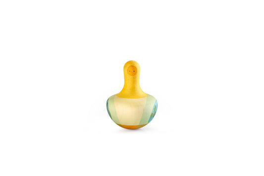 Flowing yellow bird Culbutos en bois Grapat