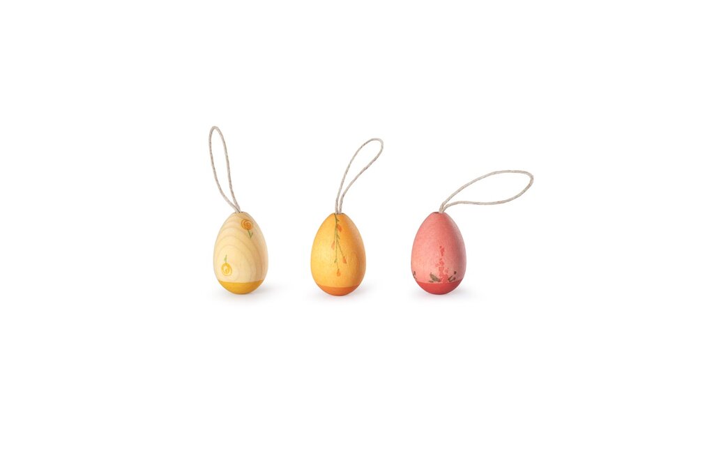 Grapat Sunrise Lot de 3 oeufs en bois