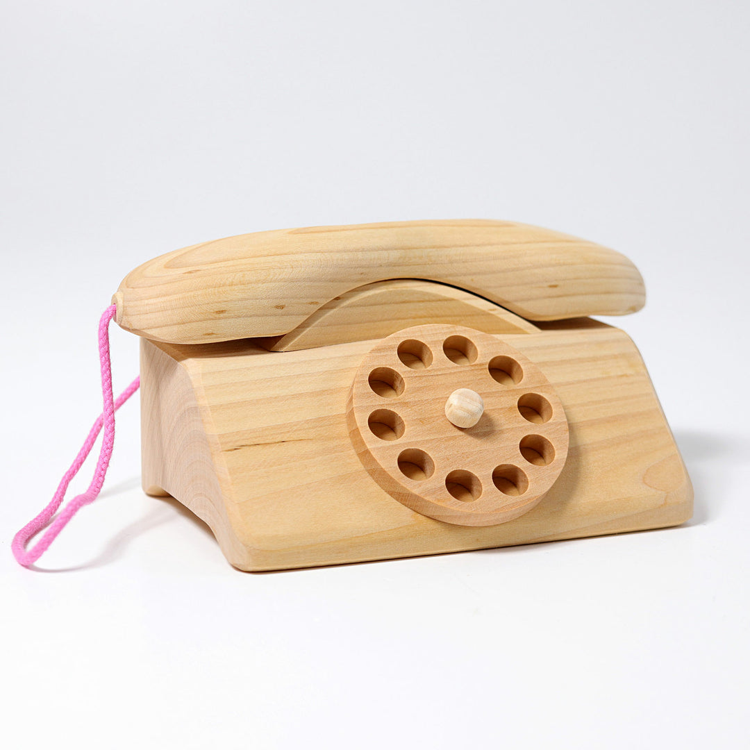Téléphone rétro en bois GRIMMS