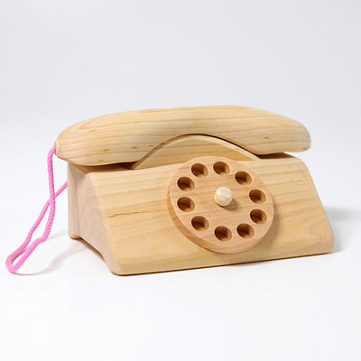 Téléphone rétro en bois GRIMMS