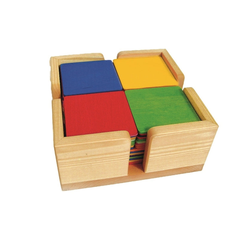 Planchettes de construction colorés Bauspiel - 40 pièces