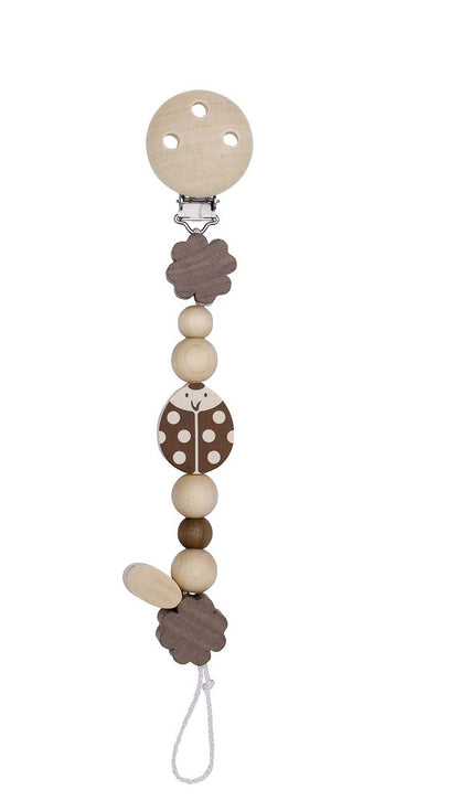 Attache tétine HEIMESS Nature Coccinelle
