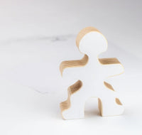Flockmen - Lot de 16 autocollants blanc créatif