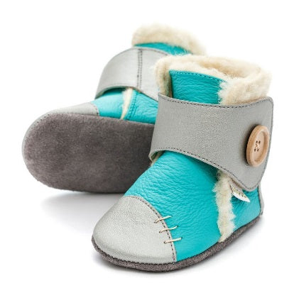 Liliputi Babyboots Snowflake turquoise