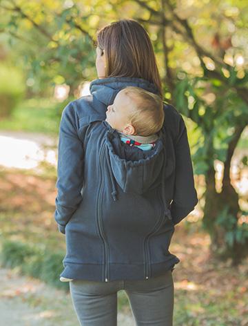 Hoodie de portage Wear Me Bleu nuit