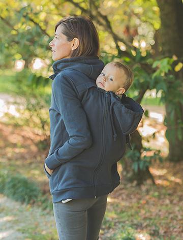 Hoodie de portage Wear Me Bleu nuit