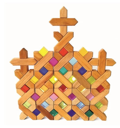 Bauspiel Blocs de construction en X - 45 pièces