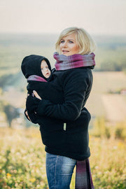 Sweatshirt de portage LennyLamb Noir - Little Herringbone Inspiration 2.0