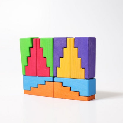 Blocs de construction en escalier Arc-en-ciel Grimm's