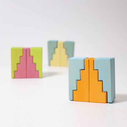 Blocs de construction en escalier Pastel Grimm's