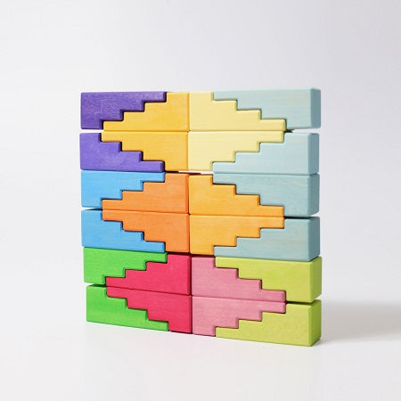 Blocs de construction en escalier Pastel Grimm's