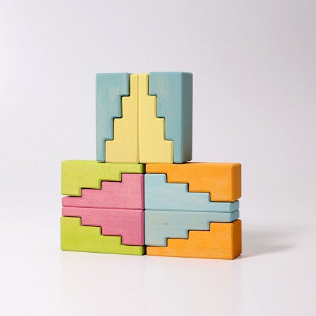 Blocs de construction en escalier Pastel Grimm's