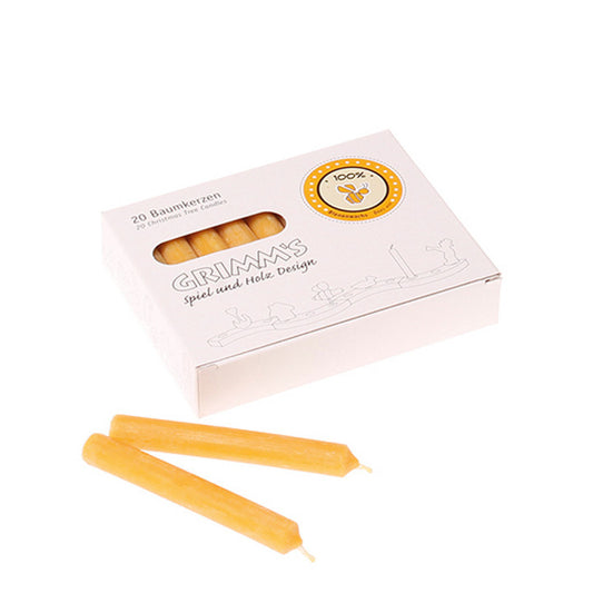 20 bougies Amber 100% cire d'abeille GRIMM's