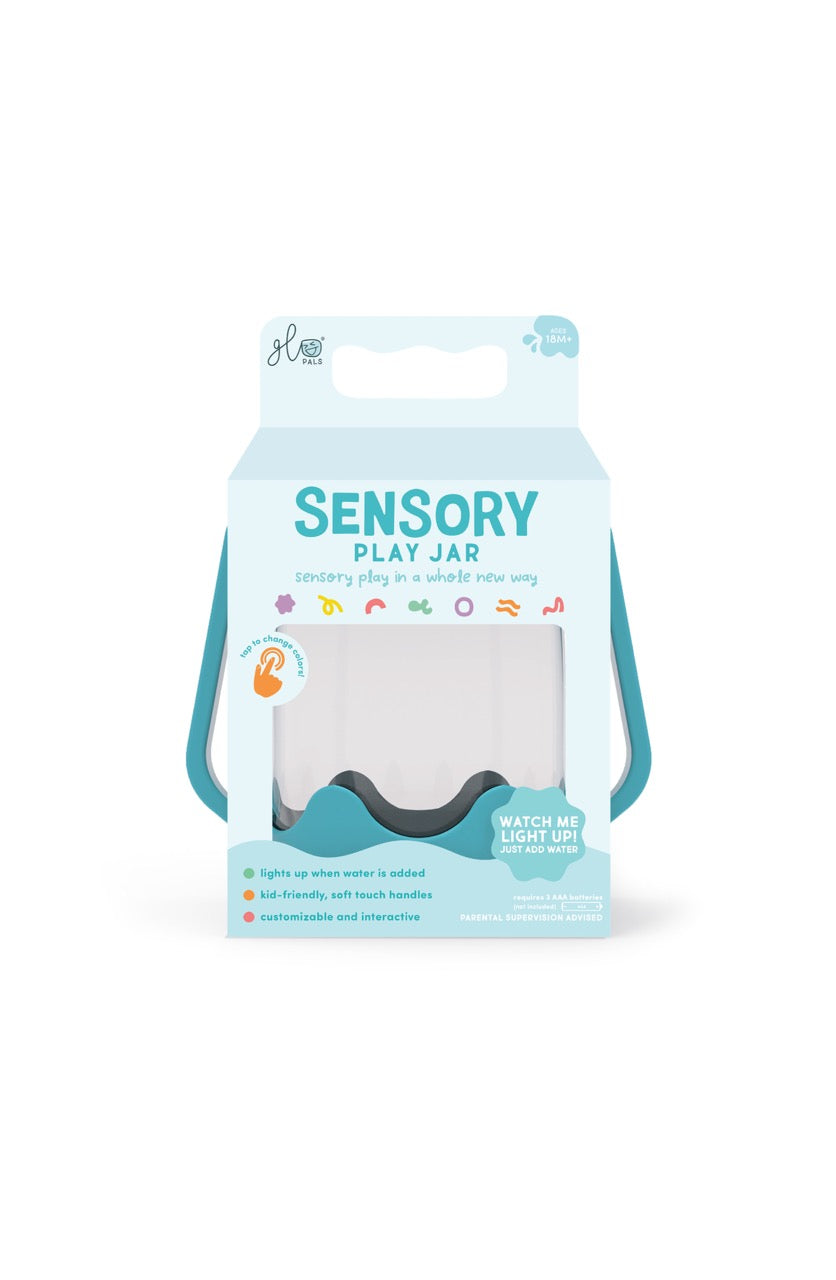 Bouteille de jeu sensoriel à remplir Glo Pals Bleue