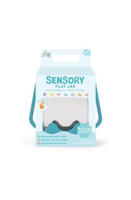 Bouteille de jeu sensoriel à remplir Glo Pals Bleue