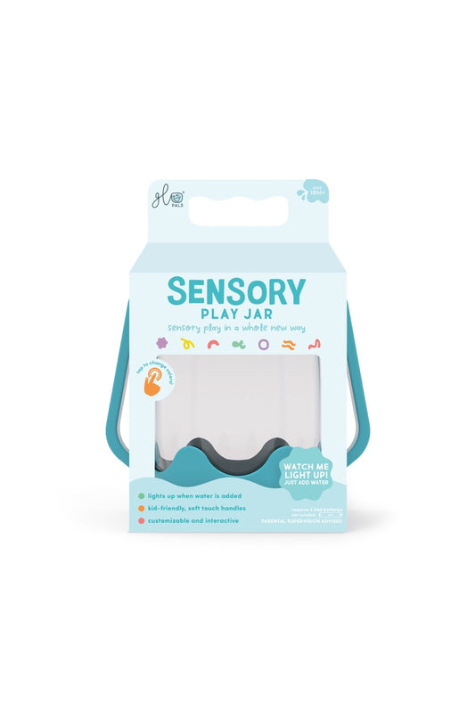 Bouteille de jeu sensoriel à remplir Glo Pals Bleue