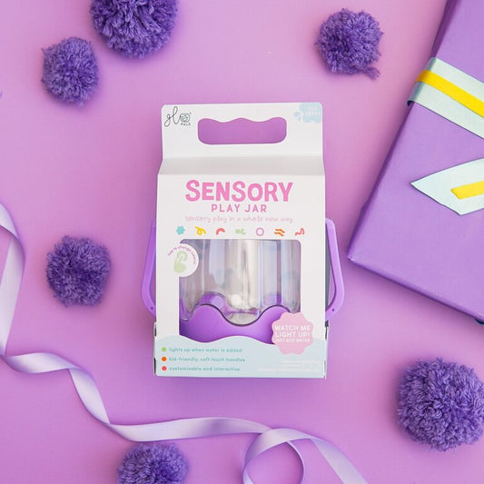 Bouteille de jeu sensoriel à remplir Glo Pals Violet