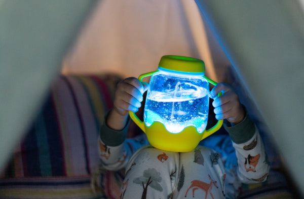 Glo Pals Bouteille sensorielle à remplir Jaune