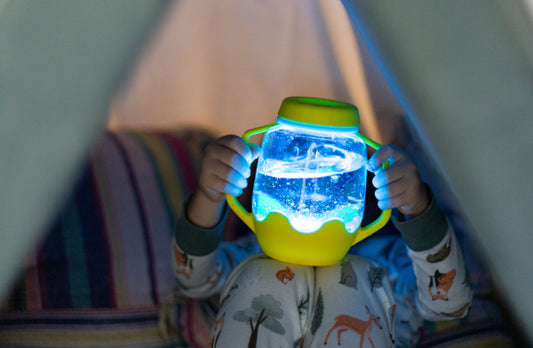 Glo Pals Bouteille sensorielle à remplir Jaune