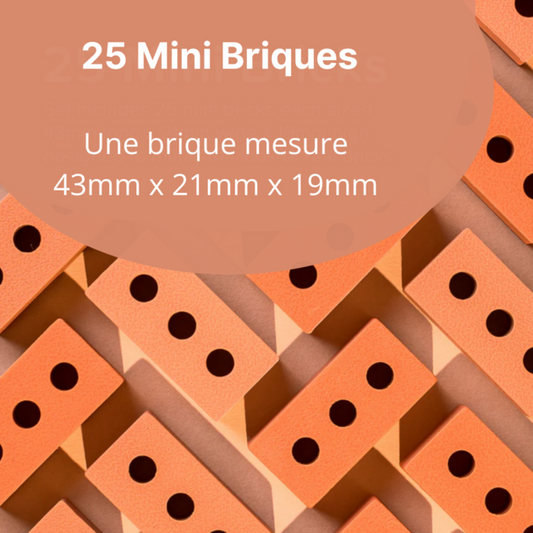 PlayTray Inspire my Play Mini briques pour jeu sensoriel - Lot de 25