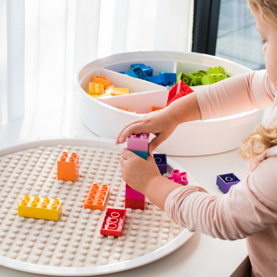 Building Block Lego Tapis Marron PlayTRAY Inspire My Play
