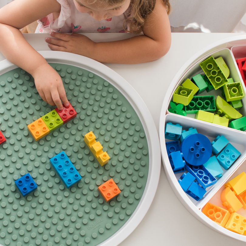 Building Block Lego Tapis Vert PlayTRAY Inspire My Play