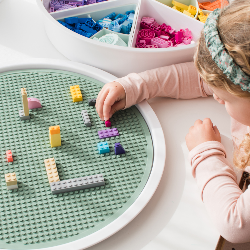 Building Block Lego Tapis Vert PlayTRAY Inspire My Play