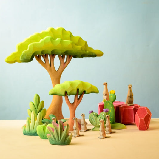 BumbuToys Buisson du désert en bois