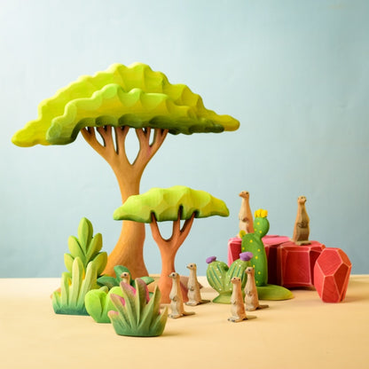 BumbuToys Buisson de la Savane en bois