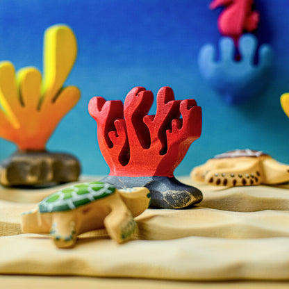 Bumbu Toys Corail Rouge en bois