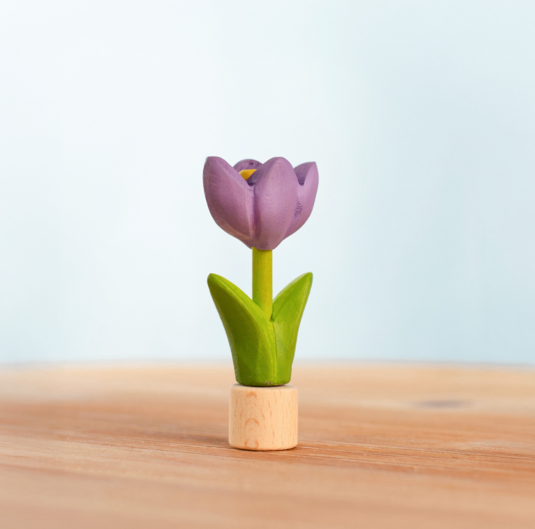 BumbuToys Figurine en bois pour couronne de célébration - Crocus