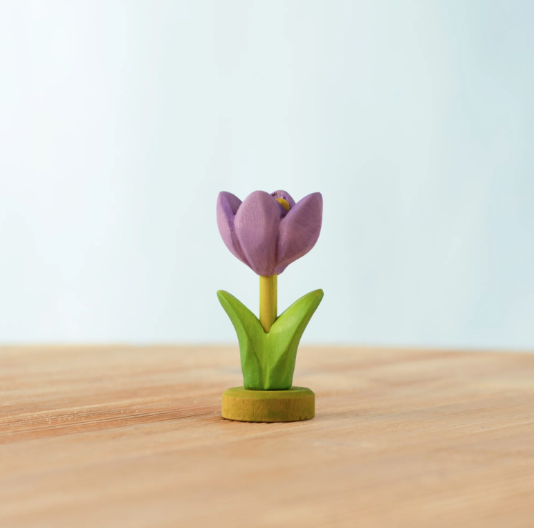 BumbuToys Figurine en bois pour couronne de célébration - Crocus