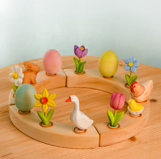 BumbuToys Figurine en bois pour couronne de célébration - Myosotis