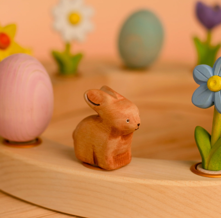 BumbuToys Figurine en bois pour couronne de célébration - Lapin