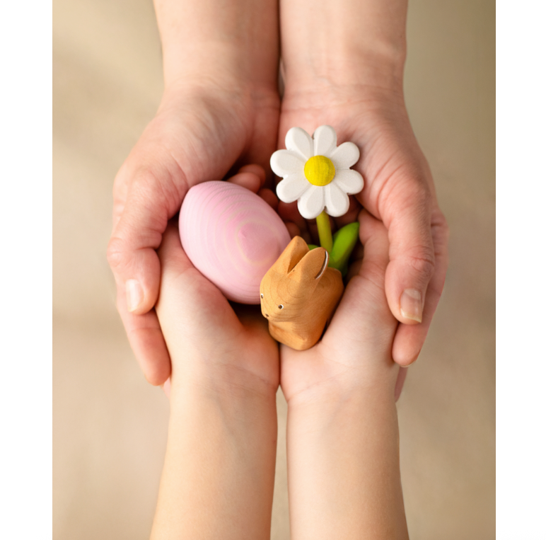BumbuToys Figurine en bois pour couronne de célébration - Lapin