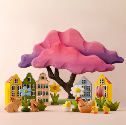 BumbuToys Figurine en bois pour couronne de célébration - Myosotis