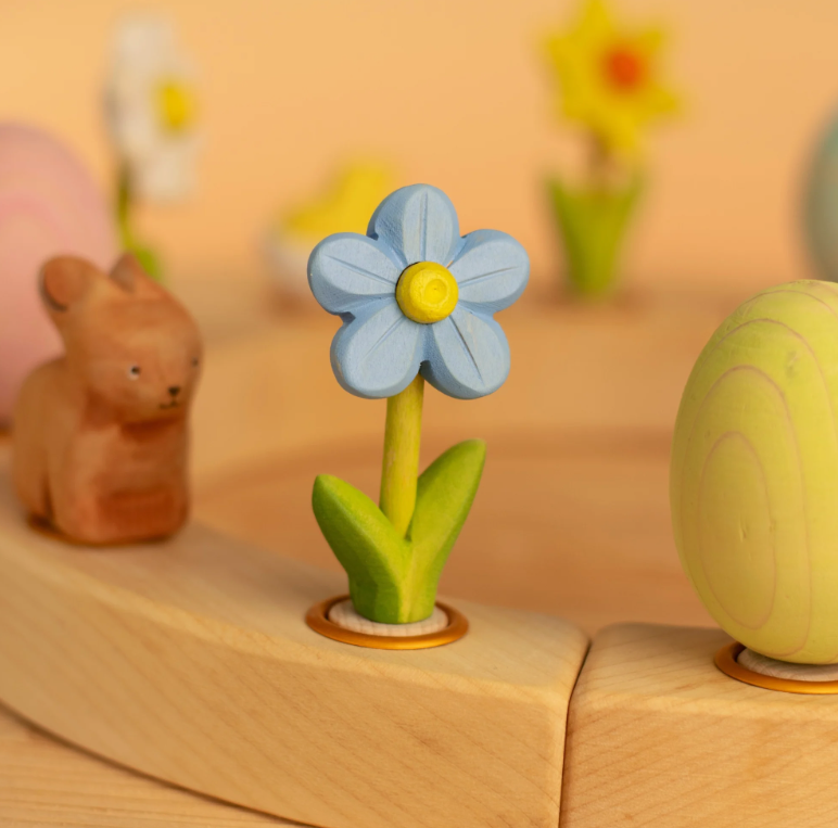 BumbuToys Figurine en bois pour couronne de célébration - Myosotis