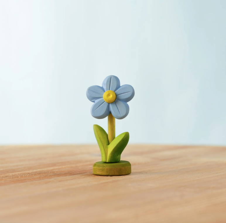 BumbuToys Figurine en bois pour couronne de célébration - Myosotis