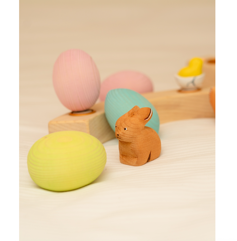 BumbuToys Figurine en bois pour couronne de célébration - Oeuf Vert