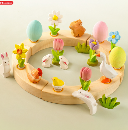 BumbuToys Figurine en bois pour couronne de célébration - Marguerite