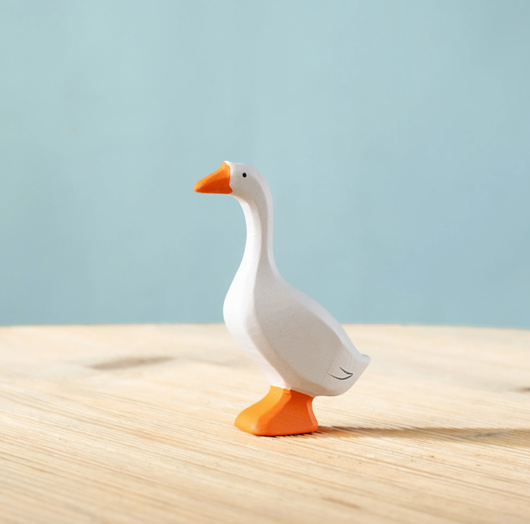 BumbuToys Figurine en bois pour couronne de célébration - Oie